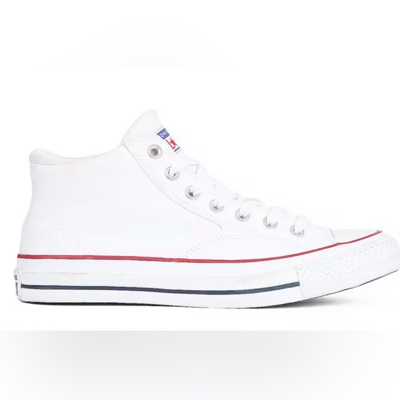 Converse Classic All Star White High-Tops with Red Accents, Men’s Size 12, NEW - Picture 3 of 13
